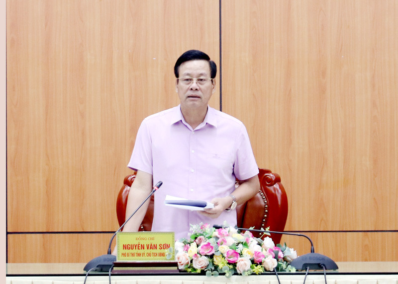 Chủ tịch UBND tỉnh Hà Giang Nguyễn Văn Sơn. Ảnh: Báo Hà Giang. Chủ tịch UBND tỉnh Hà Giang Nguyễn Văn Sơn. Ảnh: Báo Hà Giang.