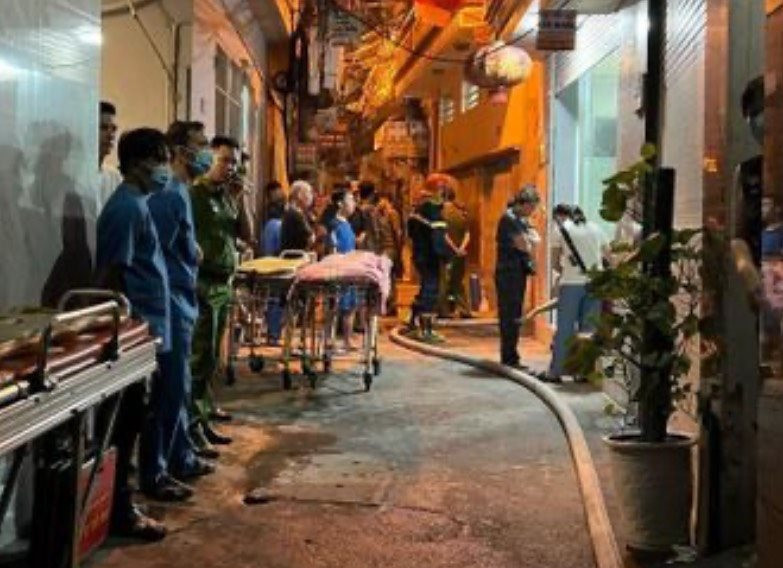 Vụ cháy nhà trọ kết hợp kinh doanh khiến 14 người tử vong ở phố Trung Kính (Cầu Giấy, Hà Nội). Ảnh: PV. Vụ cháy nhà trọ kết hợp kinh doanh khiến 14 người tử vong ở phố Trung Kính (Cầu Giấy, Hà Nội). Ảnh: PV.