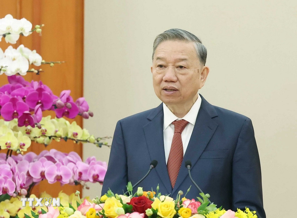 Tổng Bí thư Tô Lâm phát biểu tại hội nghị. Ảnh: TTXVN. Tổng Bí thư Tô Lâm phát biểu tại hội nghị. Ảnh: TTXVN.