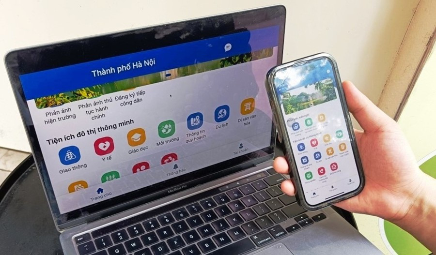 Ứng dụng iHanoi. Ảnh: PV.