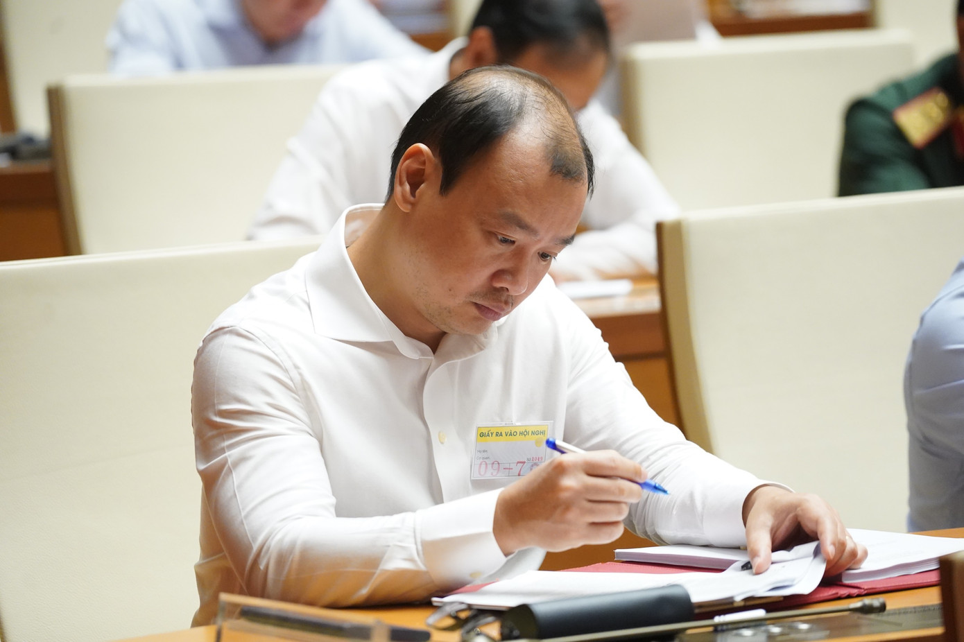 Theo chương trình, hội nghị cũng sẽ nghe quán triệt Chỉ thị số 35 của Bộ Chính trị về Đại hội đảng bộ các cấp tiến tới Đại hội Đại biểu toàn quốc lần thứ XIV của Đảng. (Ảnh: Như Ý)