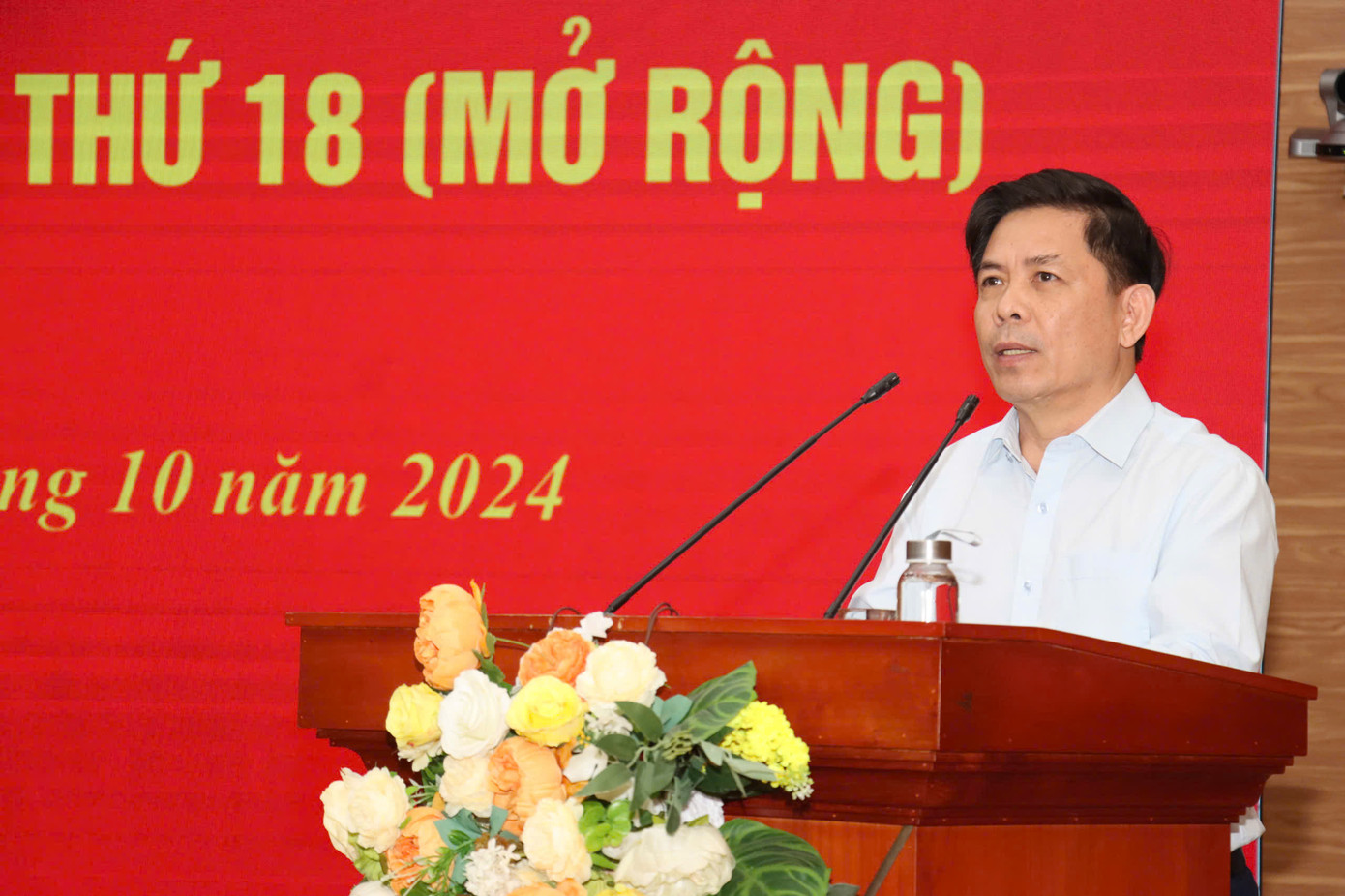 Bí thư Đảng uỷ Khối các cơ quan T.Ư Nguyễn Văn Thể phát biểu khai mạc hội nghị. Ảnh: PV. Bí thư Đảng uỷ Khối các cơ quan T.Ư Nguyễn Văn Thể phát biểu khai mạc hội nghị. Ảnh: PV.