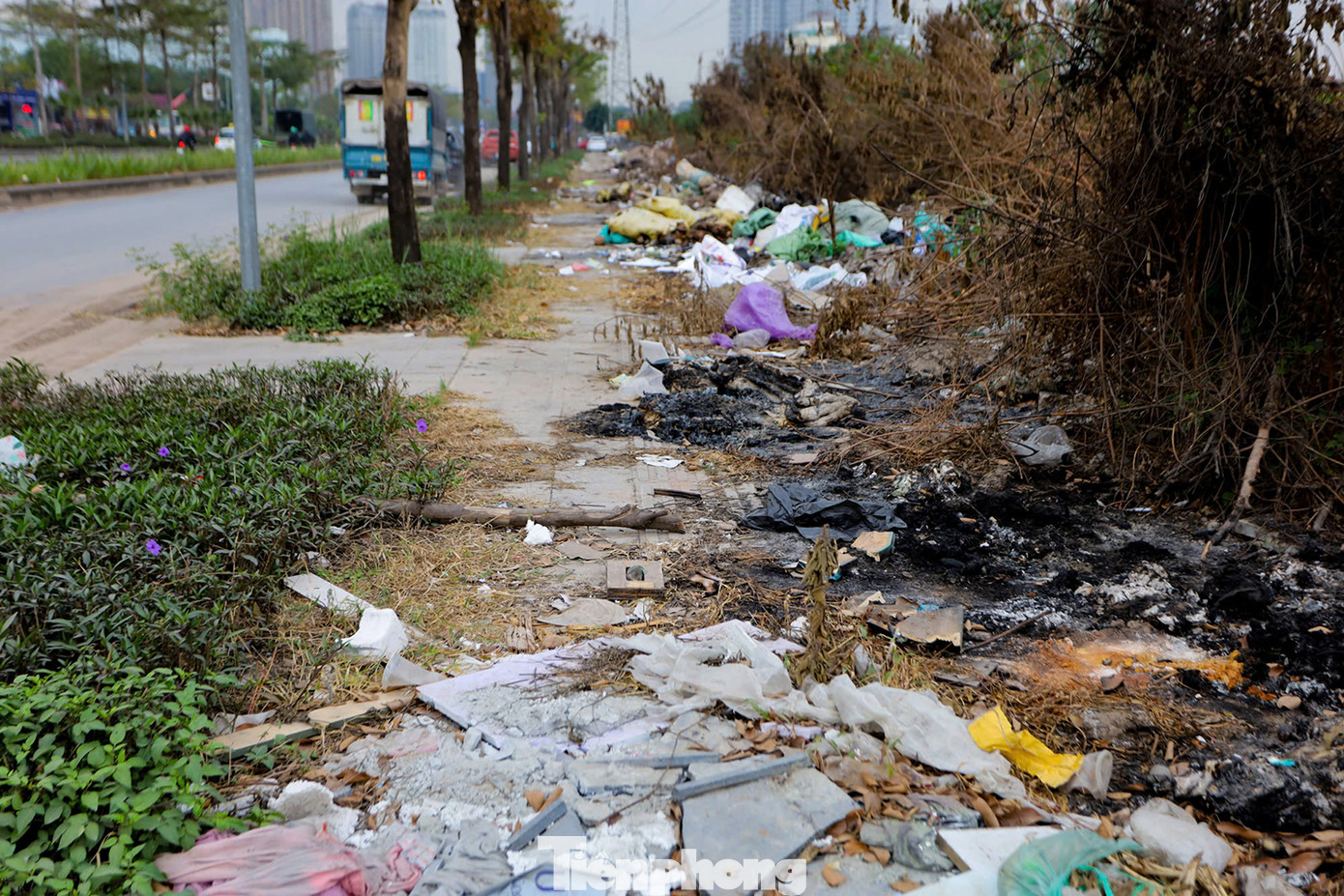 Dù được phản ánh nhiều lần, nhưng đến nay, dường như chưa có tín hiệu nào bãi rác này được xử lý. Ảnh: Trọng Tài.