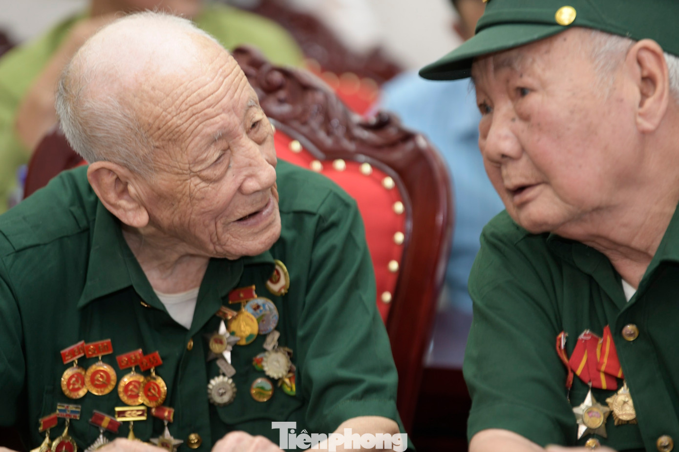 Phút tâm sự của hai cựu chiến binh từng tham gia chiến dịch Điện Biên Phủ.
