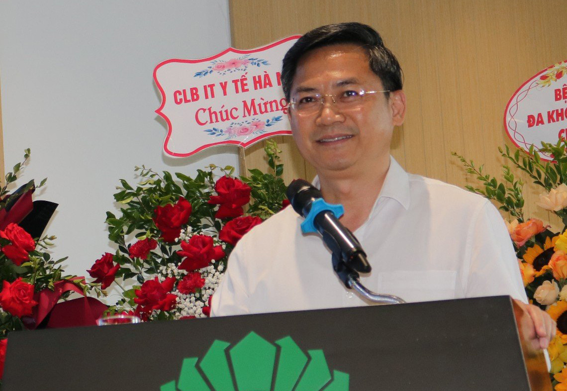 Phó Chủ tịch UBND thành phố Hà Nội Hà Minh Hải phát biểu tại hội nghị. Ảnh: PV.