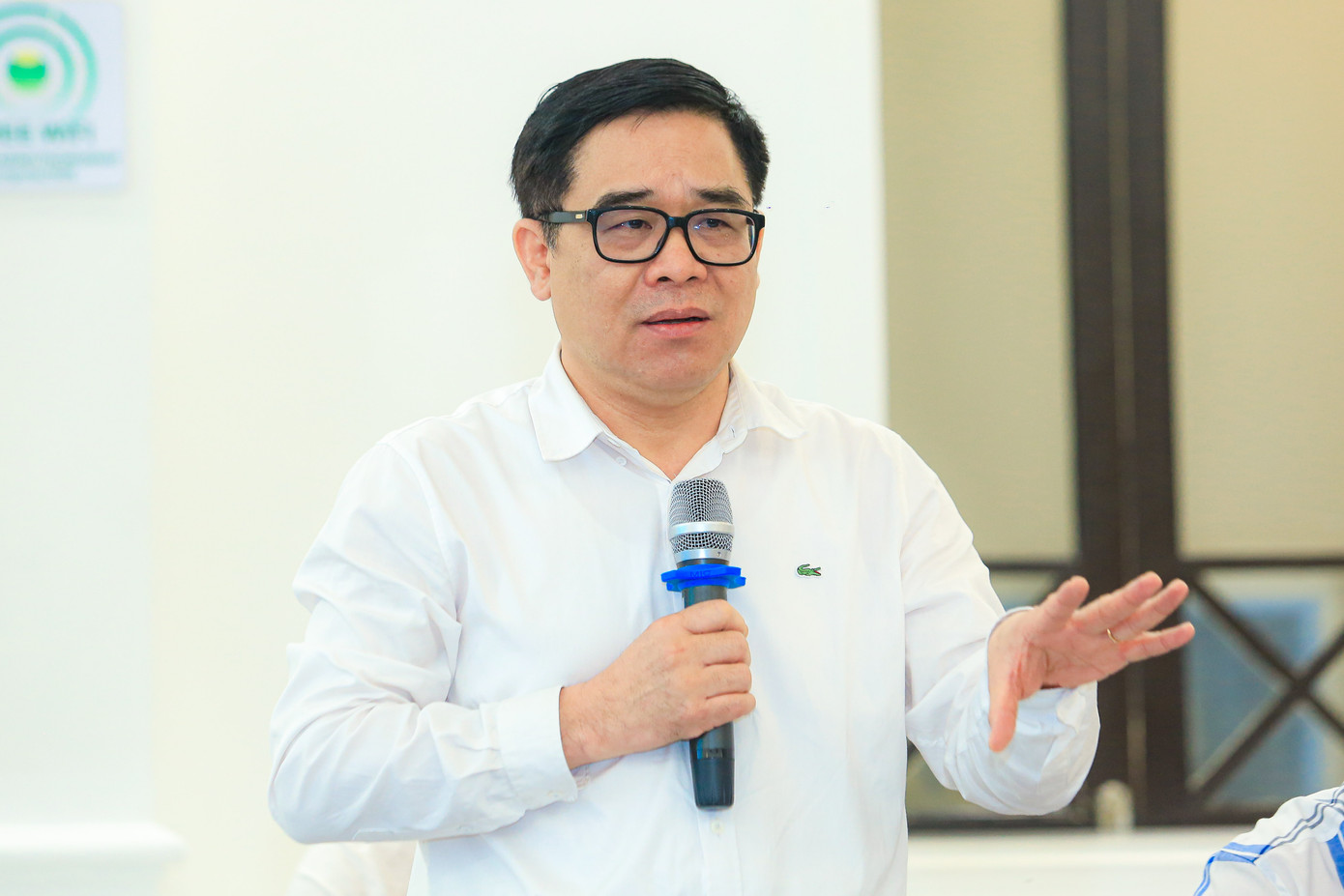 Giám đốc Sở VH&amp;TT Hà Nội Đỗ Đình Hồng trao đổi tại toạ đàm. Ảnh: PV.