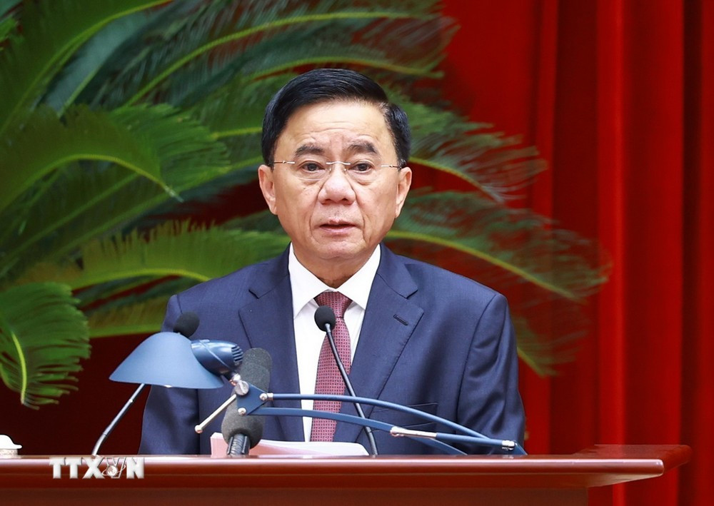 Thường trực Ban Bí thư, Chủ nhiệm Uỷ ban Kiểm tra Trung ương Trần Cẩm Tú phát biểu tại hội nghị. Ảnh: TTXVN. Thường trực Ban Bí thư, Chủ nhiệm Uỷ ban Kiểm tra Trung ương Trần Cẩm Tú phát biểu tại hội nghị. Ảnh: TTXVN.