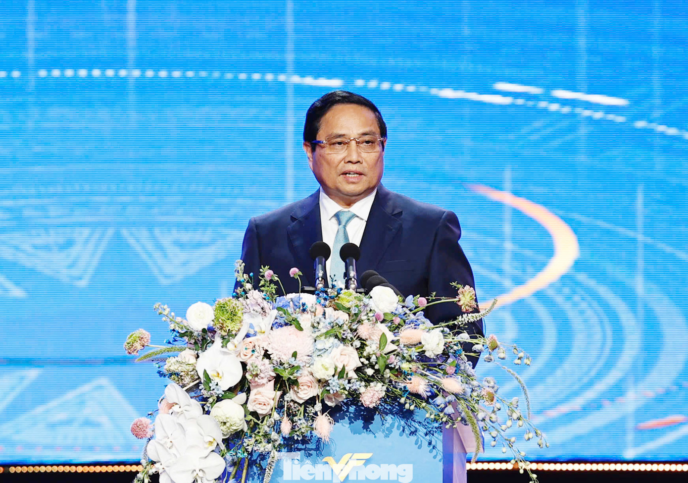 Thủ tướng Phạm Minh Chính phát biểu tại buổi lễ. Ảnh: Như Ý.