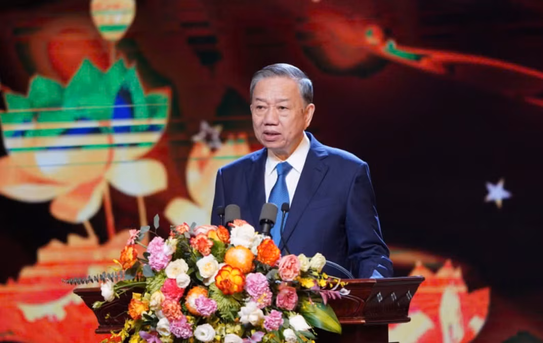 Tổng Bí thư Tô Lâm phát biểu tại chương trình. Ảnh: Hoàng Mạnh Thắng. Tổng Bí thư Tô Lâm phát biểu tại chương trình. Ảnh: Hoàng Mạnh Thắng.
