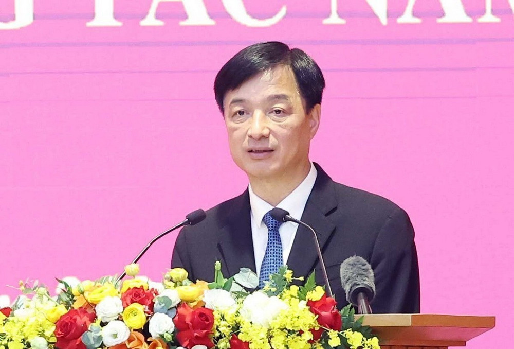 Chánh Văn phòng Trung ương Đảng Nguyễn Duy Ngọc phát biểu tại hội nghị. Ảnh: TTXVN. Chánh Văn phòng Trung ương Đảng Nguyễn Duy Ngọc phát biểu tại hội nghị. Ảnh: TTXVN.