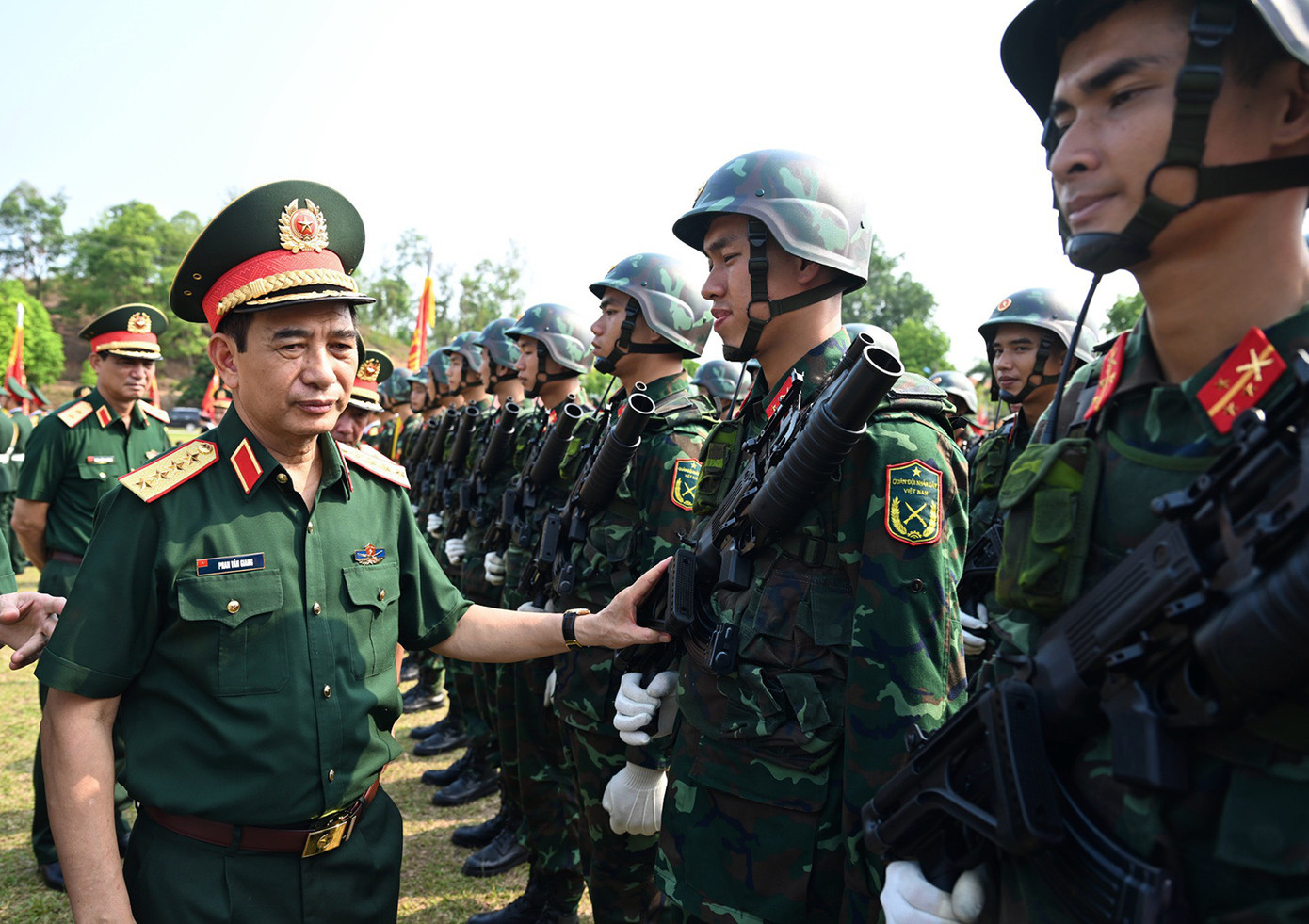 Đại tướng Phan Văn Giang khẳng định, tham gia diễu binh, diễu hành tại Lễ kỷ niệm là niềm vinh dự, đồng thời cũng là trách nhiệm của mỗi cán bộ, chiến sĩ cũng như các cơ quan, đơn vị.