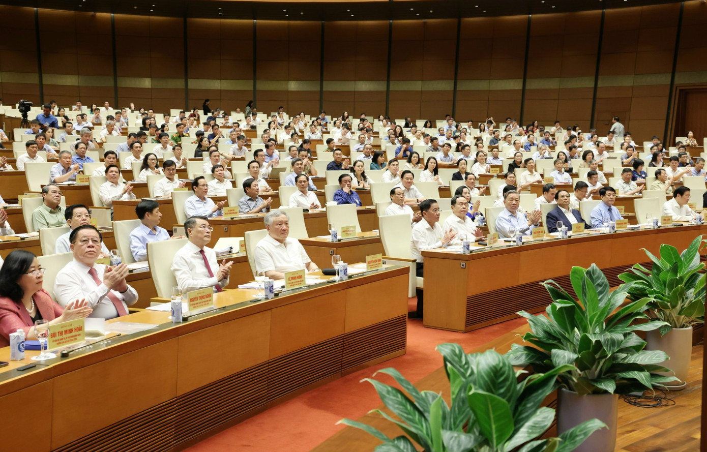 Nhiều đồng chí lãnh đạo Đảng, Nhà nước dự hội nghị. (Ảnh: Như Ý)