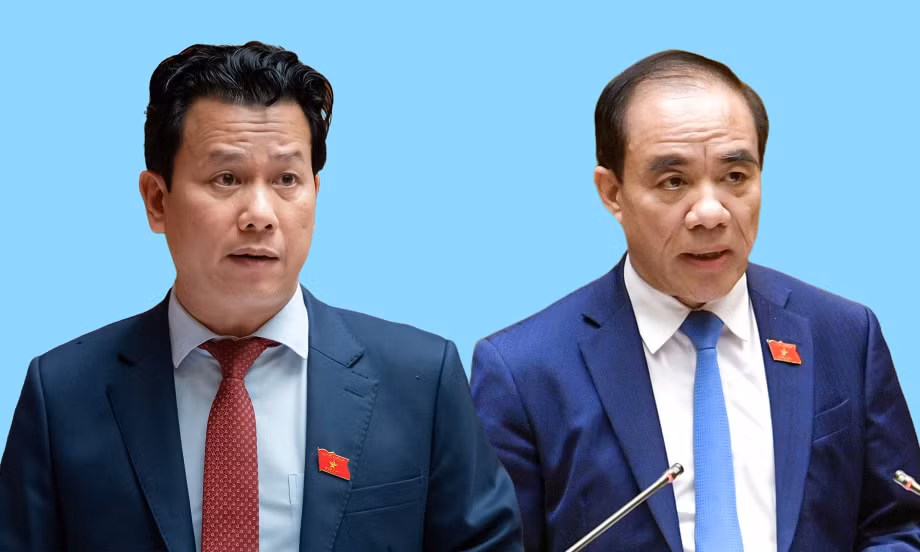 Ông Đặng Quốc Khánh (trái) và Chẩu Văn Lâm. Ảnh: VnExpress.