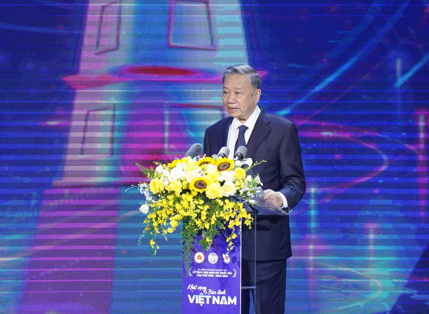 Chủ tịch nước Tô Lâm phát biểu tại buổi lễ. (Ảnh: Như Ý)