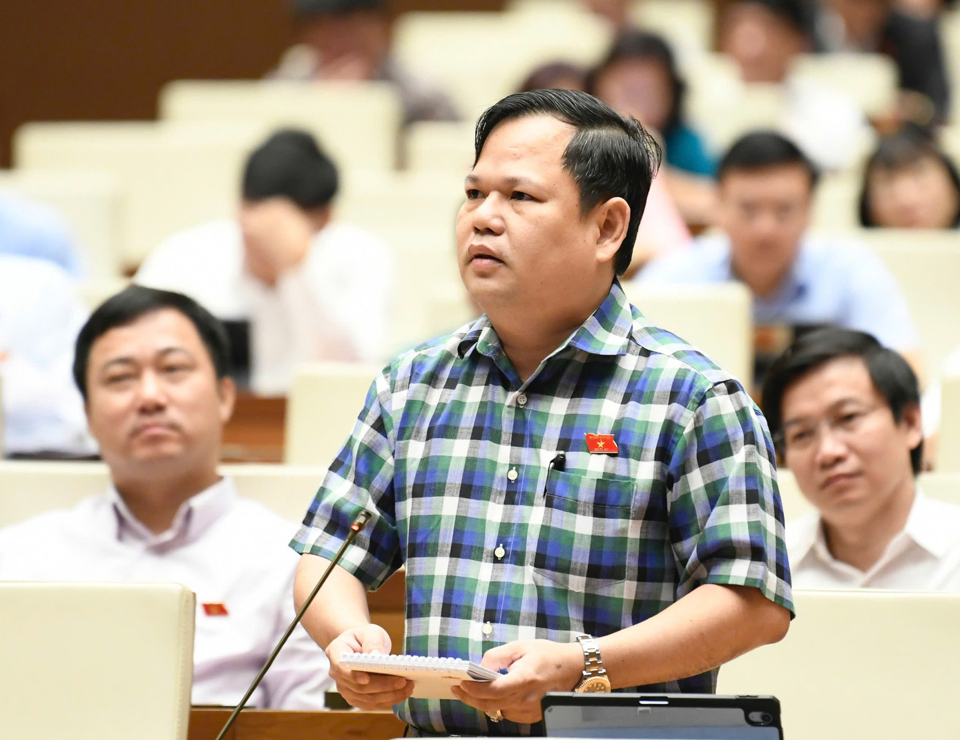 Đại biểu Nguyễn Duy Thanh. Ảnh: Như Ý. Đại biểu Nguyễn Duy Thanh. Ảnh: Như Ý.