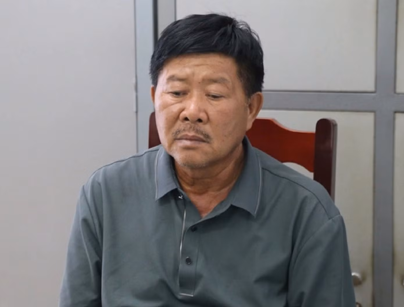 Đối tượng Đào Văn Thăng tại cơ quan công an. Ảnh: CANT. Đối tượng Đào Văn Thăng tại cơ quan công an. Ảnh: CANT.