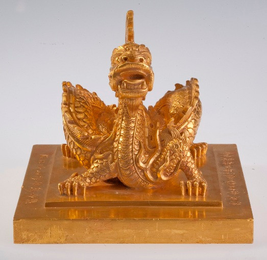 Ấn vàng Hoàng đế tôn thân chi bảo một trong những bảo vật của triều Nguyễn còn sót lại đang được lưu giữ tại Viện Bảo tàng. Ảnh:TL