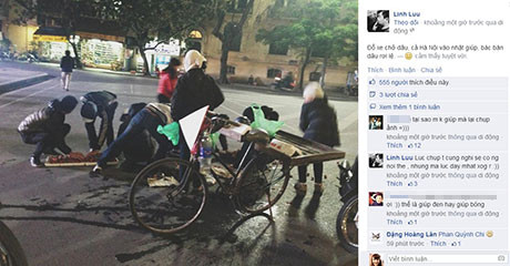 Bức ảnh gây xúc động của bạn Linh Lưu