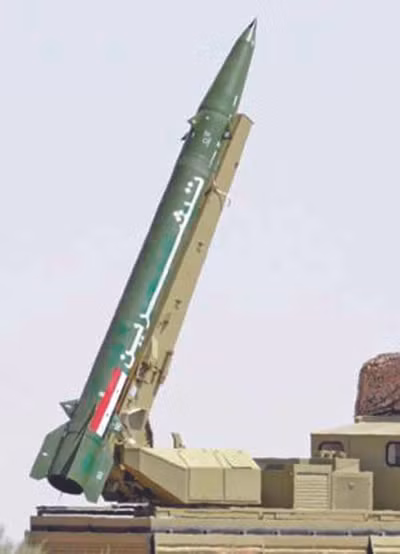 Tên lửa đạn đạo tầm ngắn Fateh-110 chở cho Hezbollah hiện là mục tiêu không kích của Israel. Ảnh: FARS