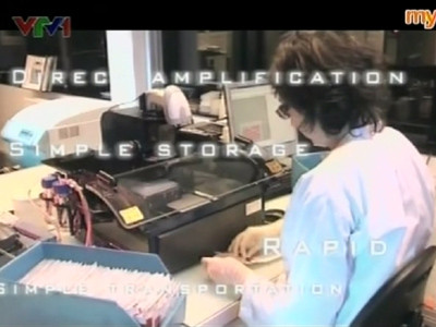 Hình minh họa về ngân hàng ADN của Bionet trên truyền hình.