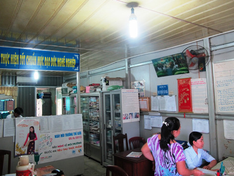 Nhiều cơ quan đơn vị ở huyện Vĩnh Lợi làm việc trong điều kiện chật chội nhưng vẫn sử dụng các thiết bị tiết kiệm điện. Nhiều cơ quan đơn vị ở huyện Vĩnh Lợi làm việc trong điều kiện chật chội nhưng vẫn sử dụng các thiết bị tiết kiệm điện