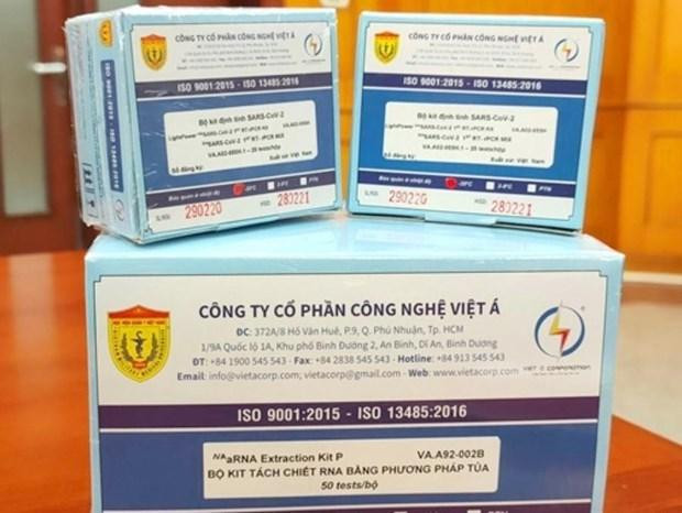 Bộ xét nghiệm COVID-19 của Công ty Việt Á. Bộ xét nghiệm COVID-19 của Công ty Việt Á.