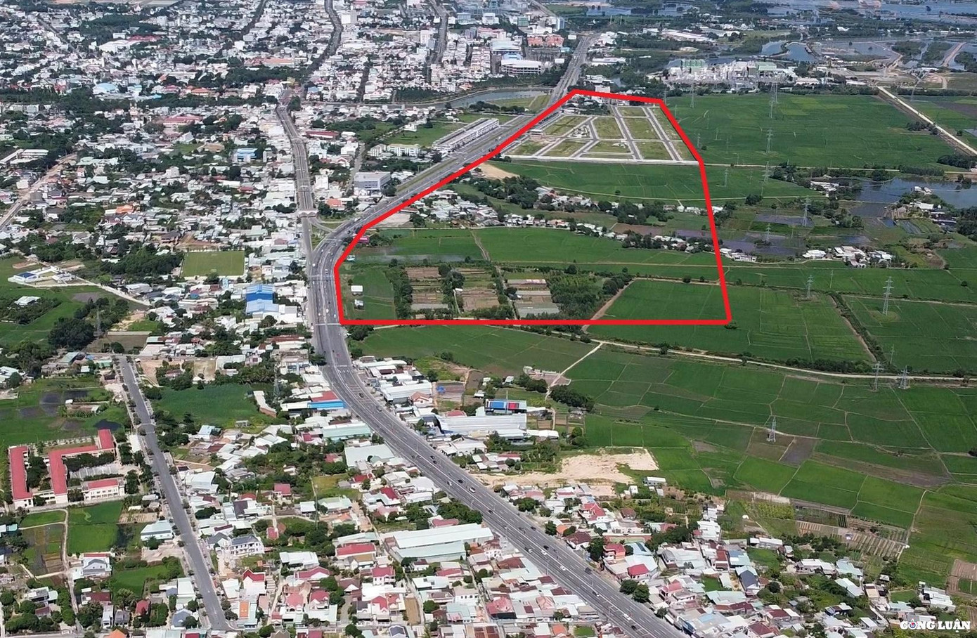 Khu vực dự án Khu đô thị mới Nam Quốc lộ 51 tại TP Bà Rịa. Ảnh: Lê Giang.