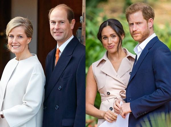 Những lời nói của Edward - Sophie dường như đang nhằm vào vợ chồng Harry - Meghan. Ảnh: Max Mumby/ Indigo/ Getty Images; Shutterstock.