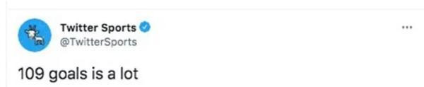 Khi Ronaldo lập kỷ lục ghi 109 bàn cho đội tuyển quốc gia, Twitter Thể thao không viết lấy một lời chúc mừng. Ảnh: Twitter. Khi Ronaldo lập kỷ lục ghi 109 bàn cho đội tuyển quốc gia, Twitter Thể thao không viết lấy một lời chúc mừng. Ảnh: Twitter.