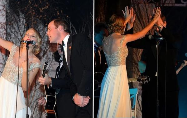 William thừa nhận không biết mình "bị làm sao" mà đủ can đảm lên sân khấu hát với ca sĩ chuyên nghiệp. Ảnh: Instagram. William thừa nhận không biết mình "bị làm sao" mà đủ can đảm lên sân khấu hát với ca sĩ chuyên nghiệp. Ảnh: Instagram.