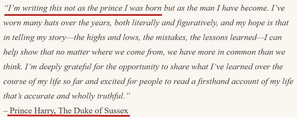 Harry vẫn ghi tên với đầy đủ tước vị trong thông báo của mình. (Ảnh chụp màn hình).
