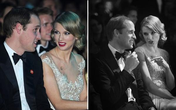 Hoàng tử William và ca sĩ Taylor Swift. Ảnh: Instagram. Hoàng tử William và ca sĩ Taylor Swift. Ảnh: Instagram.