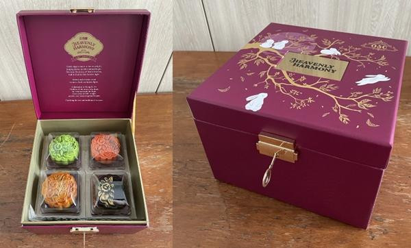 Hộp bánh có khóa của thương hiệu Old Seng Choong. Ảnh: Karen Lui. Hộp bánh có khóa của thương hiệu Old Seng Choong. Ảnh: Karen Lui.