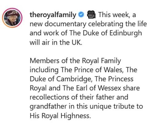 Bài đăng trên tài khoản của Nữ hoàng Anh. (Ảnh chụp màn hình).