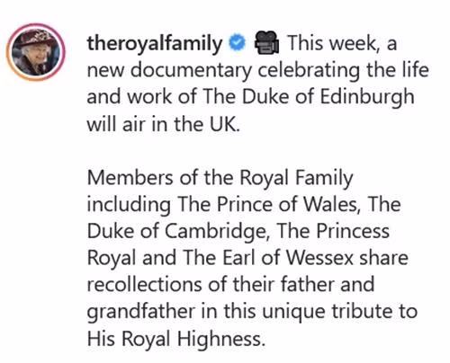 Bài đăng trên tài khoản của Nữ hoàng Anh. (Ảnh chụp màn hình).