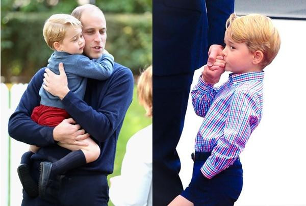 George coi cha mình là thần tượng. Ảnh: Sam Hussein/ Pool/ Getty.