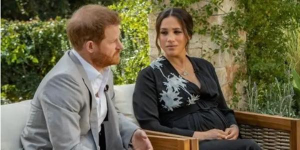 Cuộc phỏng vấn của vợ chồng Harry - Meghan được đề cử giải Emmy 2021. Ảnh: CBS. Cuộc phỏng vấn của vợ chồng Harry - Meghan được đề cử giải Emmy 2021. Ảnh: CBS.
