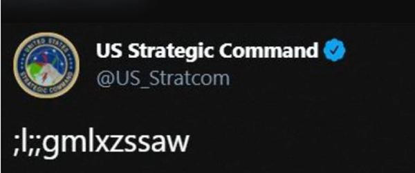 Dòng tweet bí ẩn mà nhiều người tưởng là mật mã hạt nhân. Ảnh: Twitter.