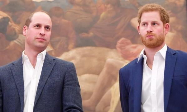 William - Harry bất ngờ được xếp đứng tách rời nhau trong tang lễ của Hoàng thân Philip, mà đứng xen giữa lại là một người em họ. Ảnh: Shutterstock. William - Harry bất ngờ được xếp đứng tách rời nhau trong tang lễ của Hoàng thân Philip, mà đứng xen giữa lại là một người em họ. Ảnh: Shutterstock.