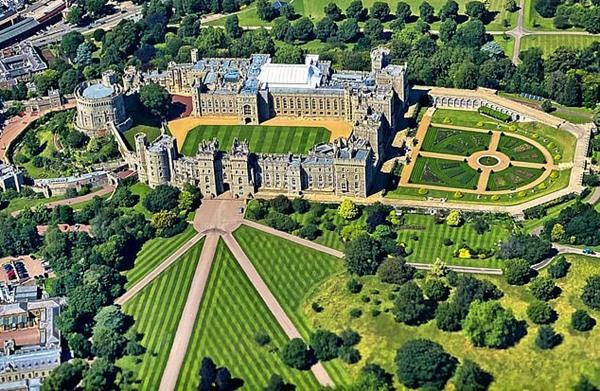 Khu Lâu đài Windsor. Ảnh: Mail Online. Khu Lâu đài Windsor. Ảnh: Mail Online.