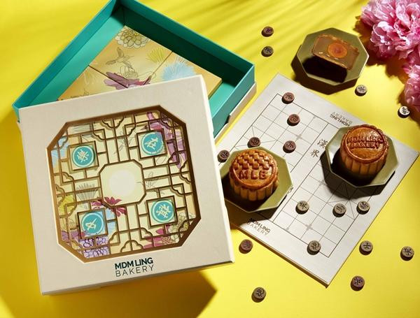 Hộp bánh cờ tướng. Ảnh: MDM Ling Bakery. Hộp bánh cờ tướng. Ảnh: MDM Ling Bakery.