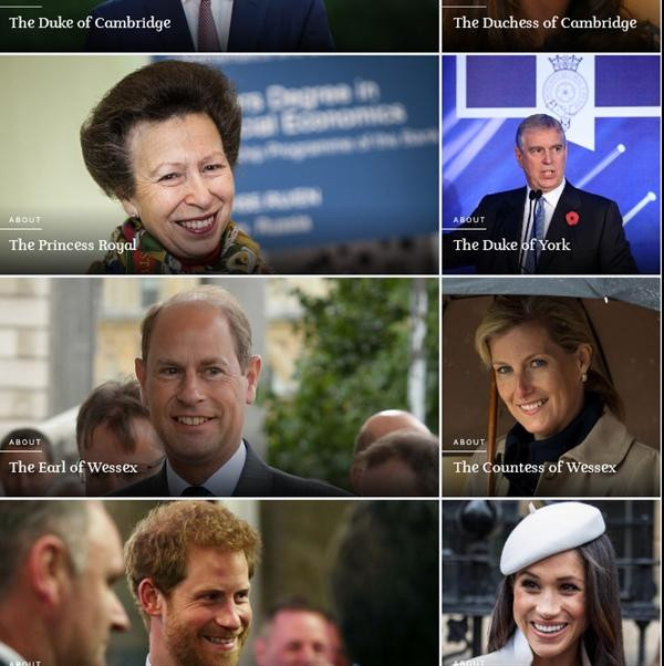 Harry - Meghan vừa bị Hoàng gia đẩy xuống dưới cùng trong danh sách những thành viên gần với Nữ hoàng nhất. (Ảnh chụp màn hình)