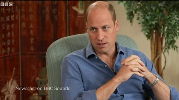 Hoàng tử William trong buổi trò chuyện mới. Ảnh: BBC Sounds. Hoàng tử William trong buổi trò chuyện mới. Ảnh: BBC Sounds.