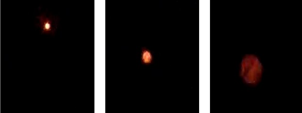 Quả cầu cứ phình to lên rồi co lại một cách khó hiểu. Ảnh: Mail Online. Quả cầu cứ phình to lên rồi co lại một cách khó hiểu. Ảnh: Mail Online.