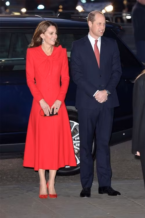 Vợ chồng William - Kate đến tham gia buổi hòa nhạc Giáng sinh. Ảnh: Chris Jackson/ Getty.