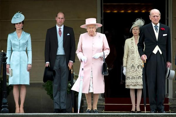 Hoàng thân Philip và các thành viên cao cấp của Hoàng gia Anh. Ảnh: Victoria Jones/ WPA Pool/ Getty Images.