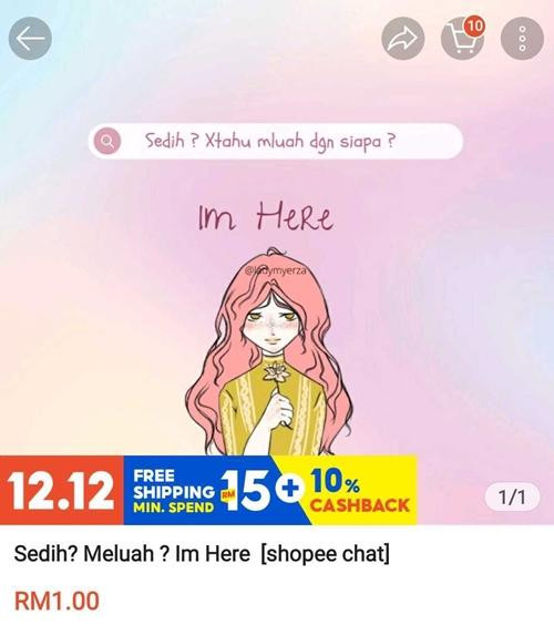Một shop bán &quot;người bạn&quot; trên Shopee Malaysia. Ảnh: Shopee Malaysia.
