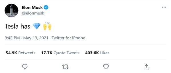 Dòng tweet mới của Elon. (Ảnh chụp màn hình). Dòng tweet mới của Elon. (Ảnh chụp màn hình).