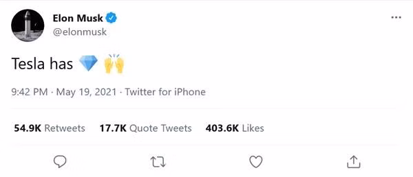 Dòng tweet mới của Elon. (Ảnh chụp màn hình). Dòng tweet mới của Elon. (Ảnh chụp màn hình).