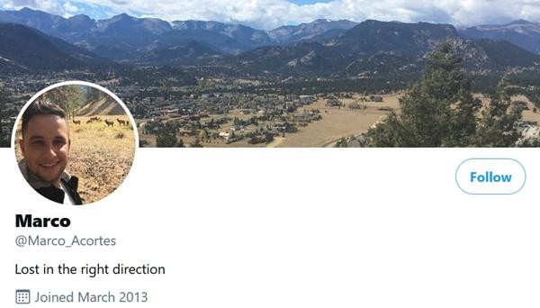 Marco tham gia Twitter vào tháng 3/2013, đến tháng 6 đã viết dòng tweet kỳ lạ, rồi 3 năm sau bỗng nhiên không xuất hiện nữa. (Ảnh chụp màn hình). Marco tham gia Twitter vào tháng 3/2013, đến tháng 6 đã viết dòng tweet kỳ lạ, rồi 3 năm sau bỗng nhiên không xuất hiện nữa. (Ảnh chụp màn hình).